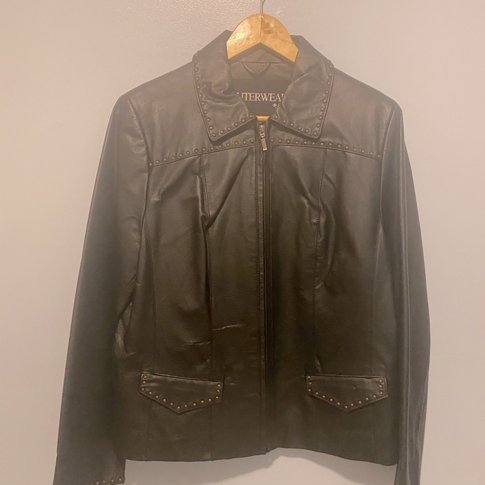 Outerwear by Lisa leather jacket